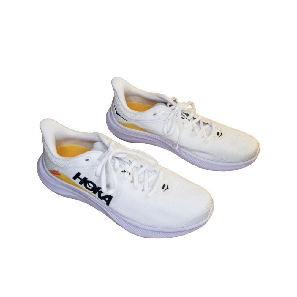 Hoka One One Solimar Men's Size 12.5 White Running Shoes Sneakers 1123074BDBW - Picture 4 of 6
